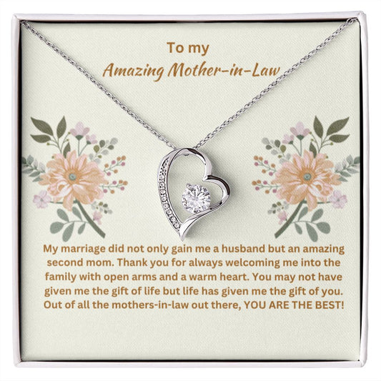 To My Amazing Mother-in-Law | "Forever Love" Necklace