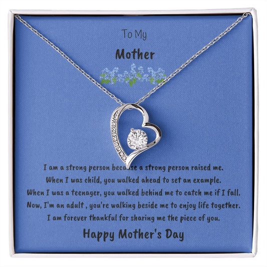 To My Mom on Mother's Day | "Forever Love" Necklace (Blue Blossom)