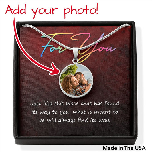 For You | Circle Pendant PERSONALIZE WITH YOUR PHOTO