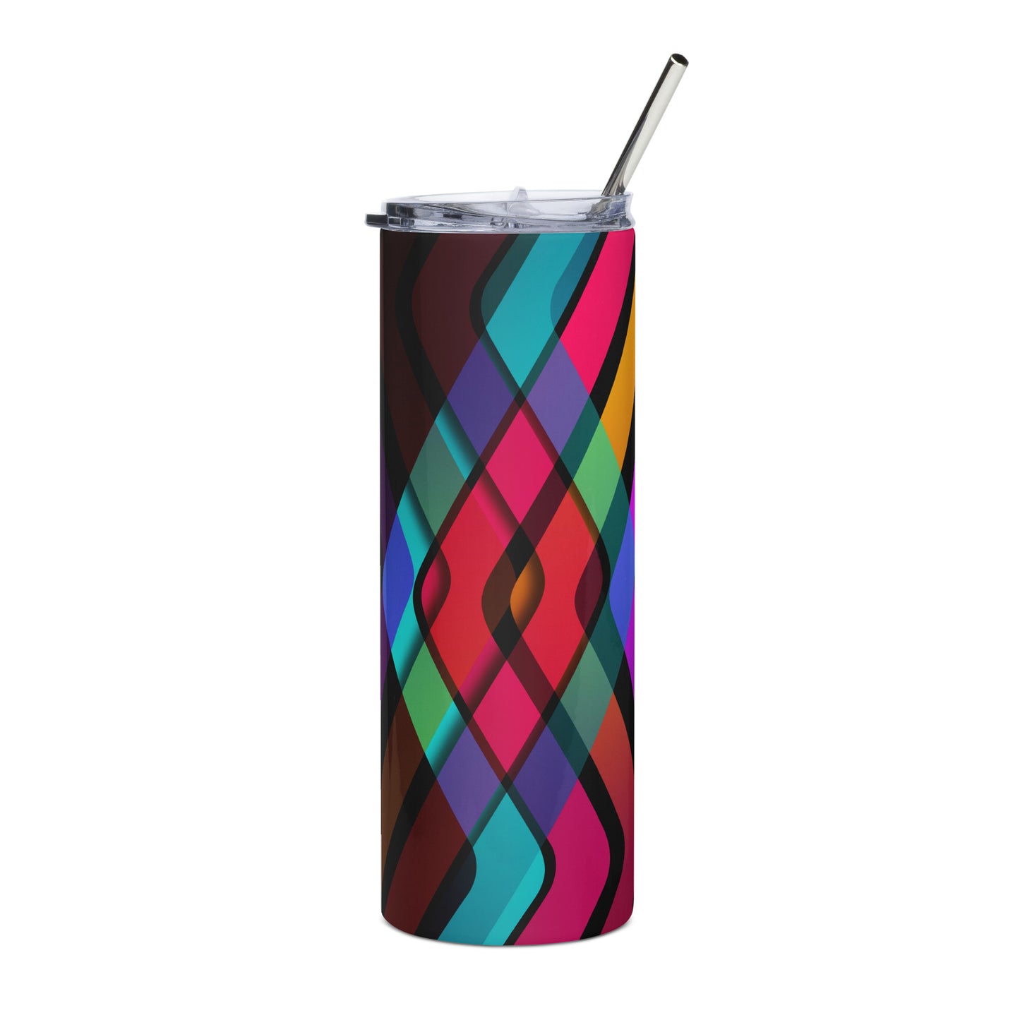 Prism Lines | 20oz (590mL) Tumbler with Metal Straw