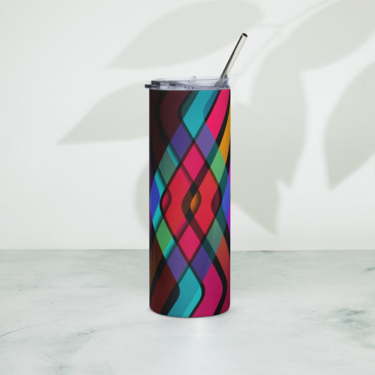 Prism Lines | 20oz (590mL) Tumbler with Metal Straw