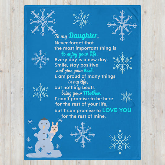 To My Daughter from Mom | Throw Blanket (Frozen)
