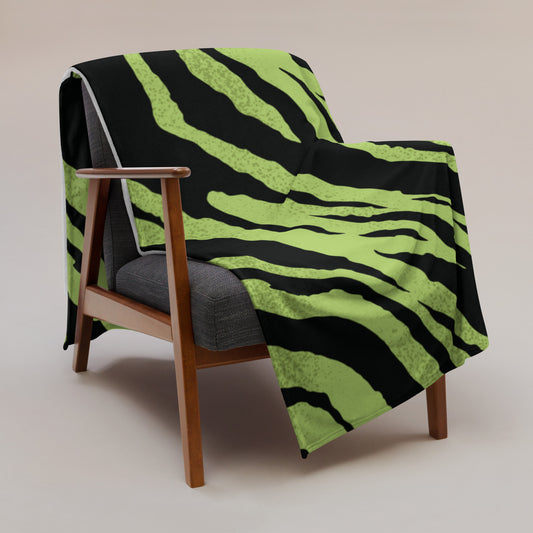 Green Tiger | Throw Blanket